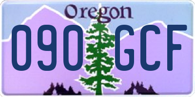 OR license plate 090GCF