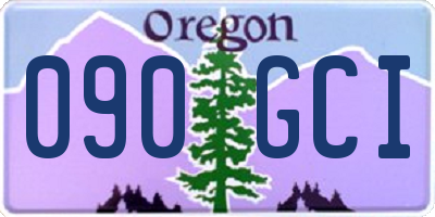 OR license plate 090GCI