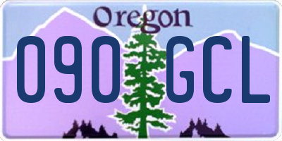 OR license plate 090GCL
