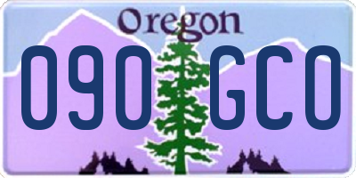 OR license plate 090GCO