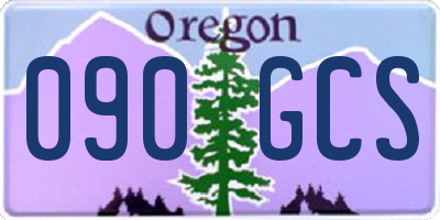 OR license plate 090GCS