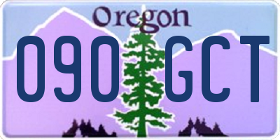 OR license plate 090GCT