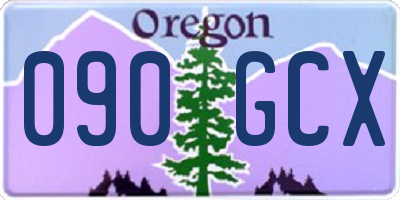 OR license plate 090GCX