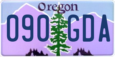 OR license plate 090GDA
