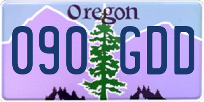 OR license plate 090GDD