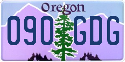 OR license plate 090GDG