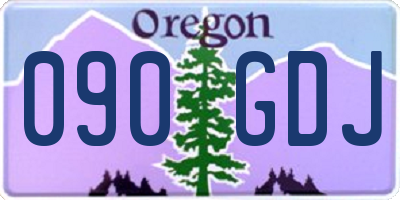 OR license plate 090GDJ