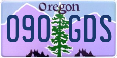 OR license plate 090GDS