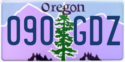 OR license plate 090GDZ
