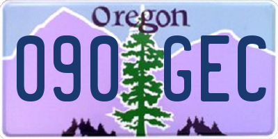 OR license plate 090GEC