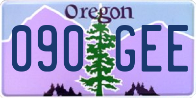 OR license plate 090GEE