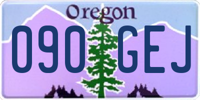 OR license plate 090GEJ