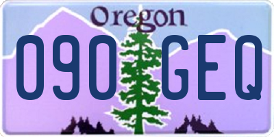 OR license plate 090GEQ