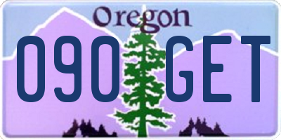 OR license plate 090GET
