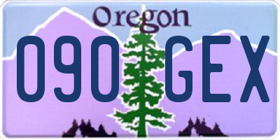 OR license plate 090GEX