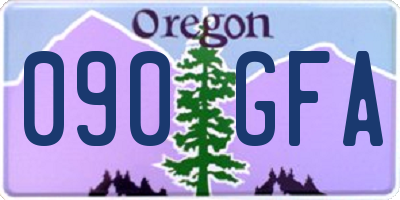 OR license plate 090GFA