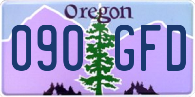 OR license plate 090GFD