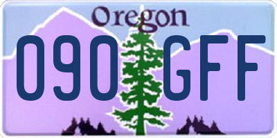 OR license plate 090GFF