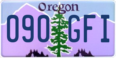 OR license plate 090GFI