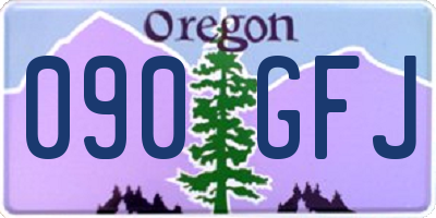 OR license plate 090GFJ