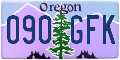 OR license plate 090GFK