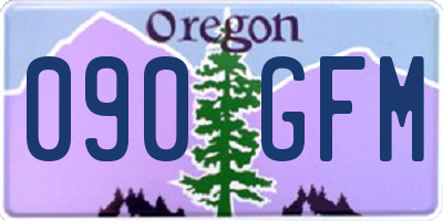 OR license plate 090GFM