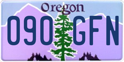 OR license plate 090GFN