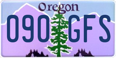 OR license plate 090GFS