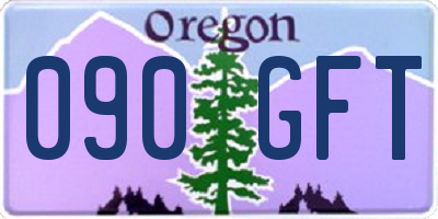 OR license plate 090GFT