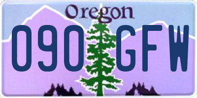 OR license plate 090GFW