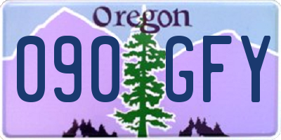 OR license plate 090GFY