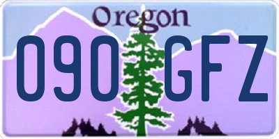 OR license plate 090GFZ