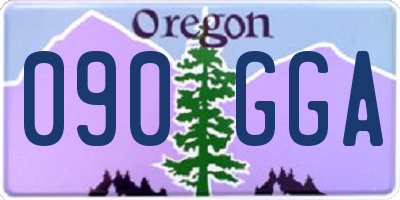 OR license plate 090GGA