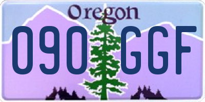 OR license plate 090GGF