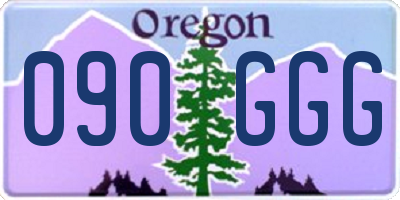 OR license plate 090GGG