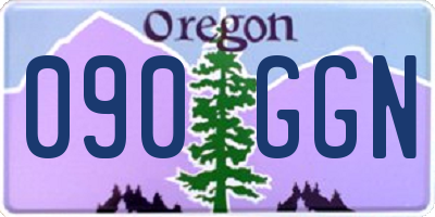 OR license plate 090GGN