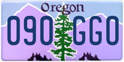 OR license plate 090GGO