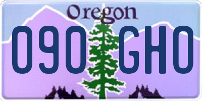 OR license plate 090GHO