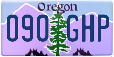 OR license plate 090GHP