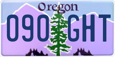 OR license plate 090GHT
