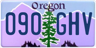 OR license plate 090GHV