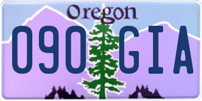 OR license plate 090GIA