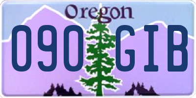 OR license plate 090GIB