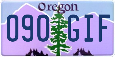 OR license plate 090GIF