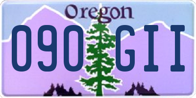 OR license plate 090GII