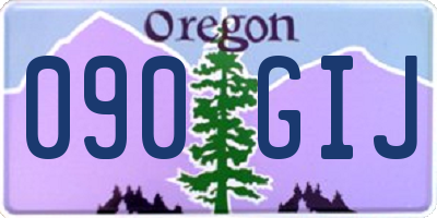 OR license plate 090GIJ