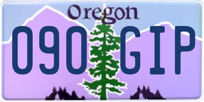 OR license plate 090GIP