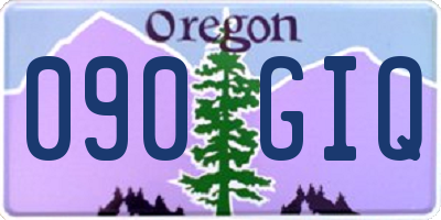 OR license plate 090GIQ
