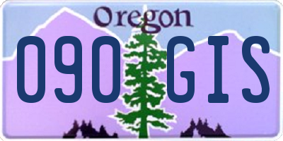 OR license plate 090GIS