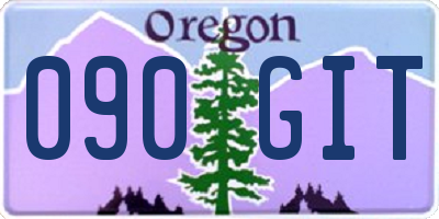 OR license plate 090GIT